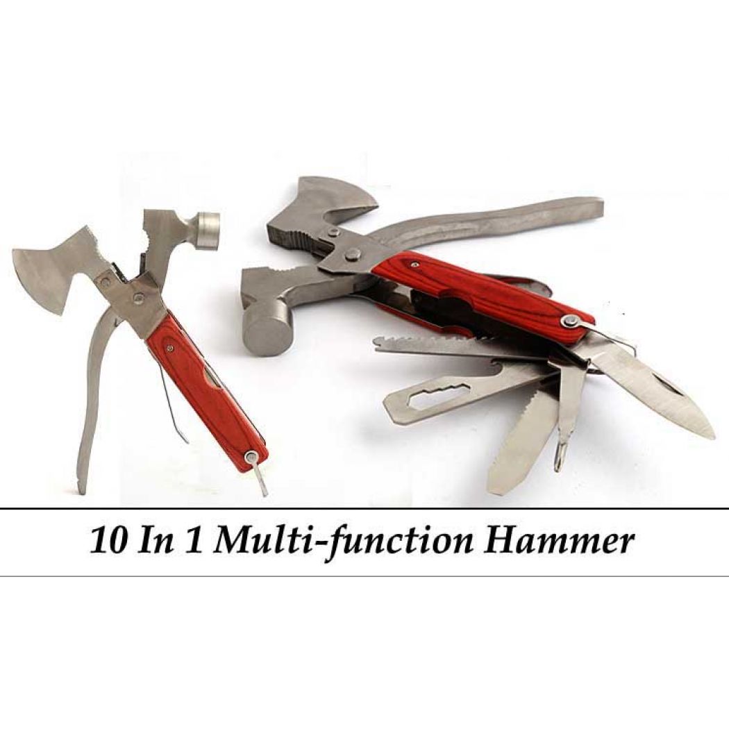 10in1 Multi-Functional Hammer Tool Kit Set With Pouch